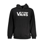 Black Cotton Men's Hooded Sweatshirt