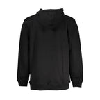 Black Cotton Men's Hooded Sweatshirt