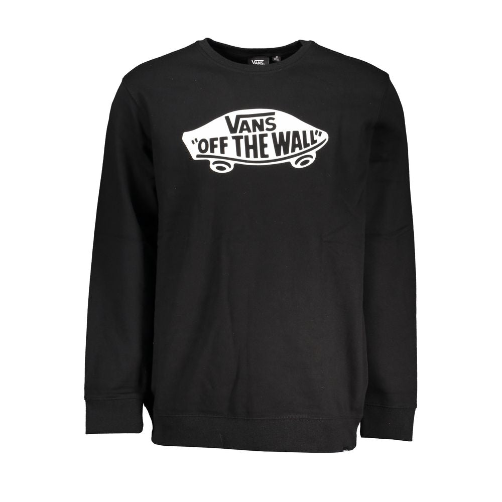 Black Cotton Men's Sweatshirt