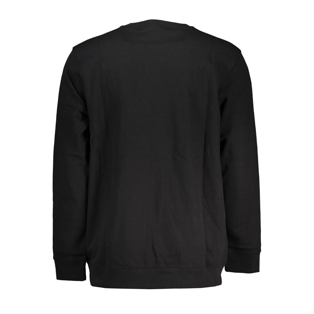 Black Cotton Men's Sweatshirt
