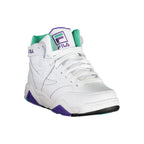 White Polyurethane Women Sneaker