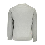 Grey Cotton Men Sweatshirt