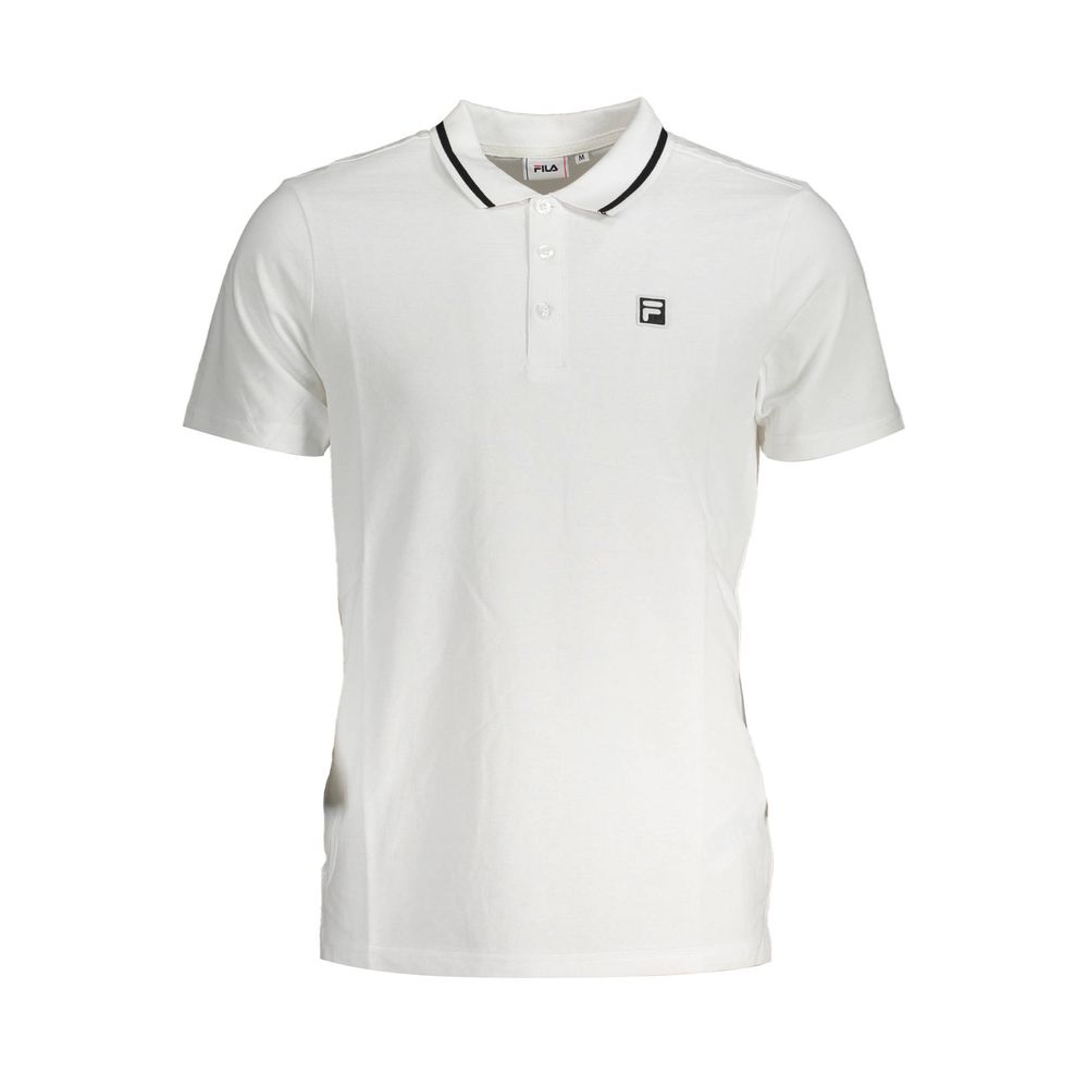 White Cotton Mens Polo Shirt
