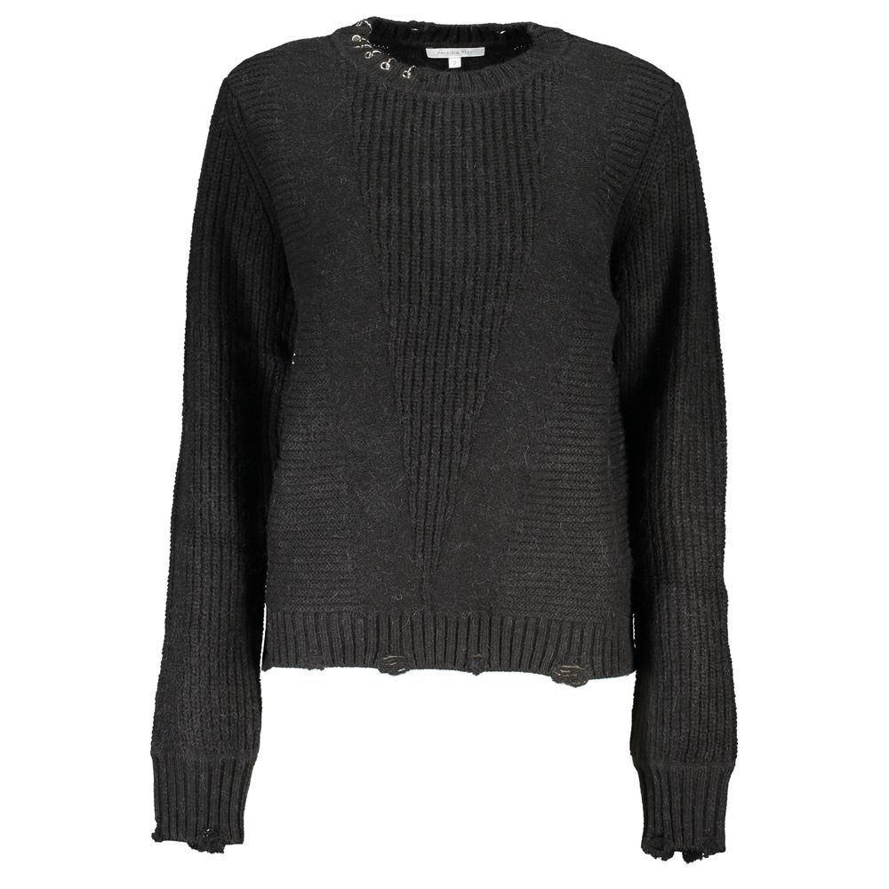 Black Acrylic Women's Sweater