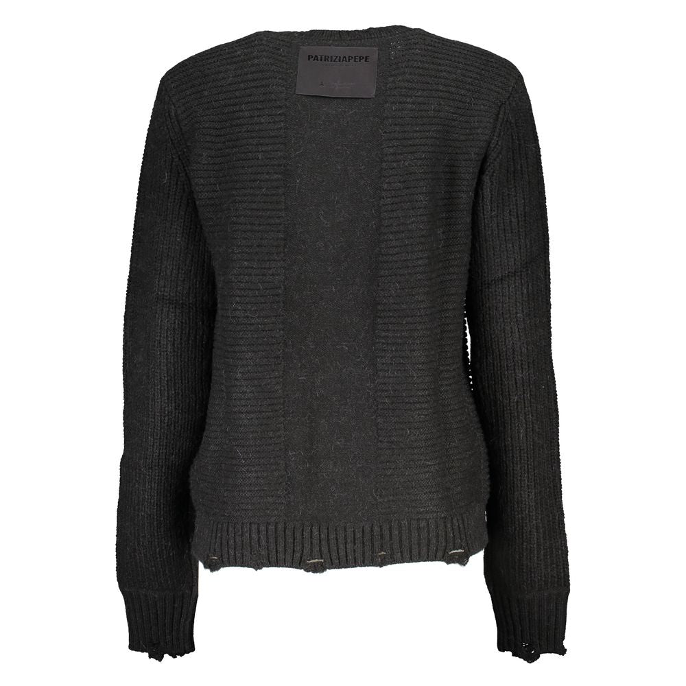 Black Acrylic Women's Sweater