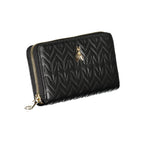 Black Polyurethane Women Wallet