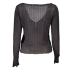 Grigio Viscosa Women Cardigan