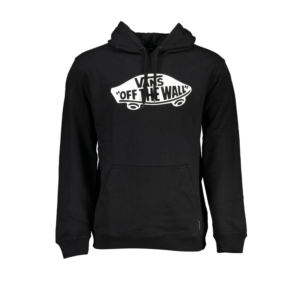 Nero Cotton Men Hooded Sweatshirt