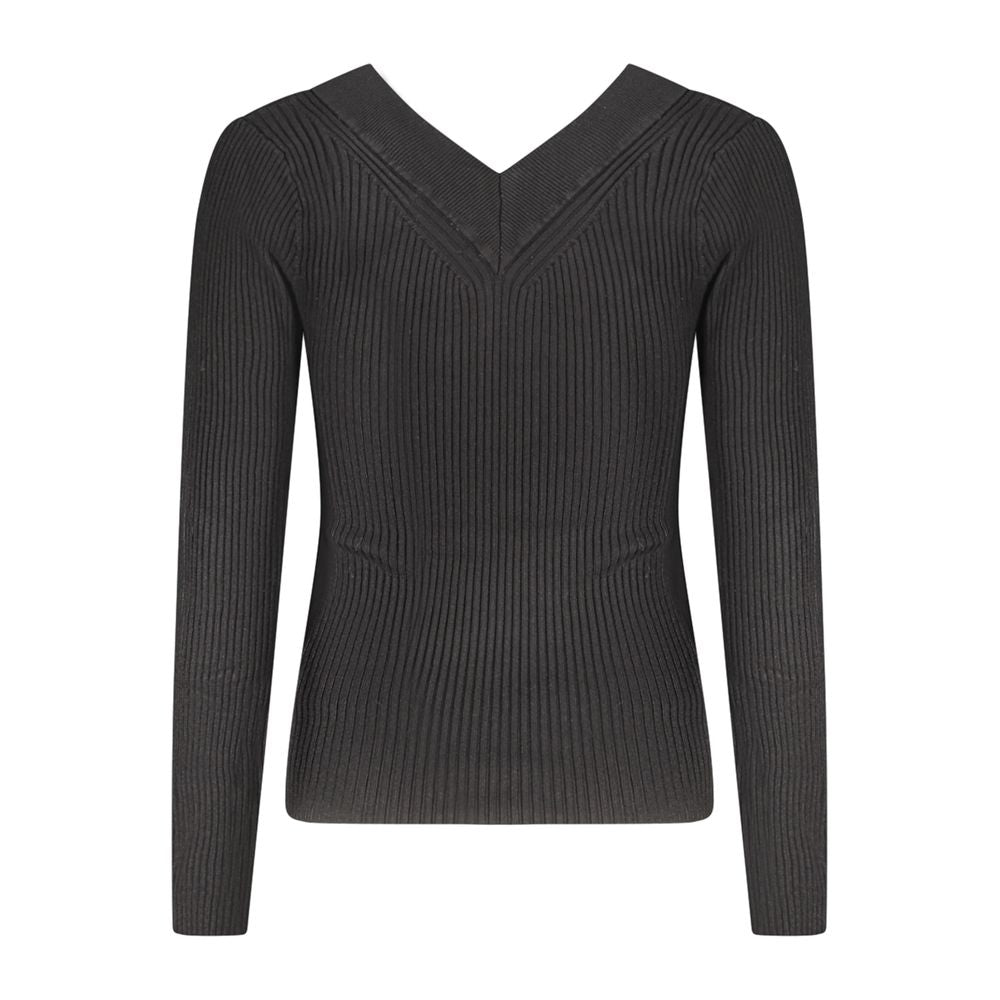 Black Viscosa Women Sweater