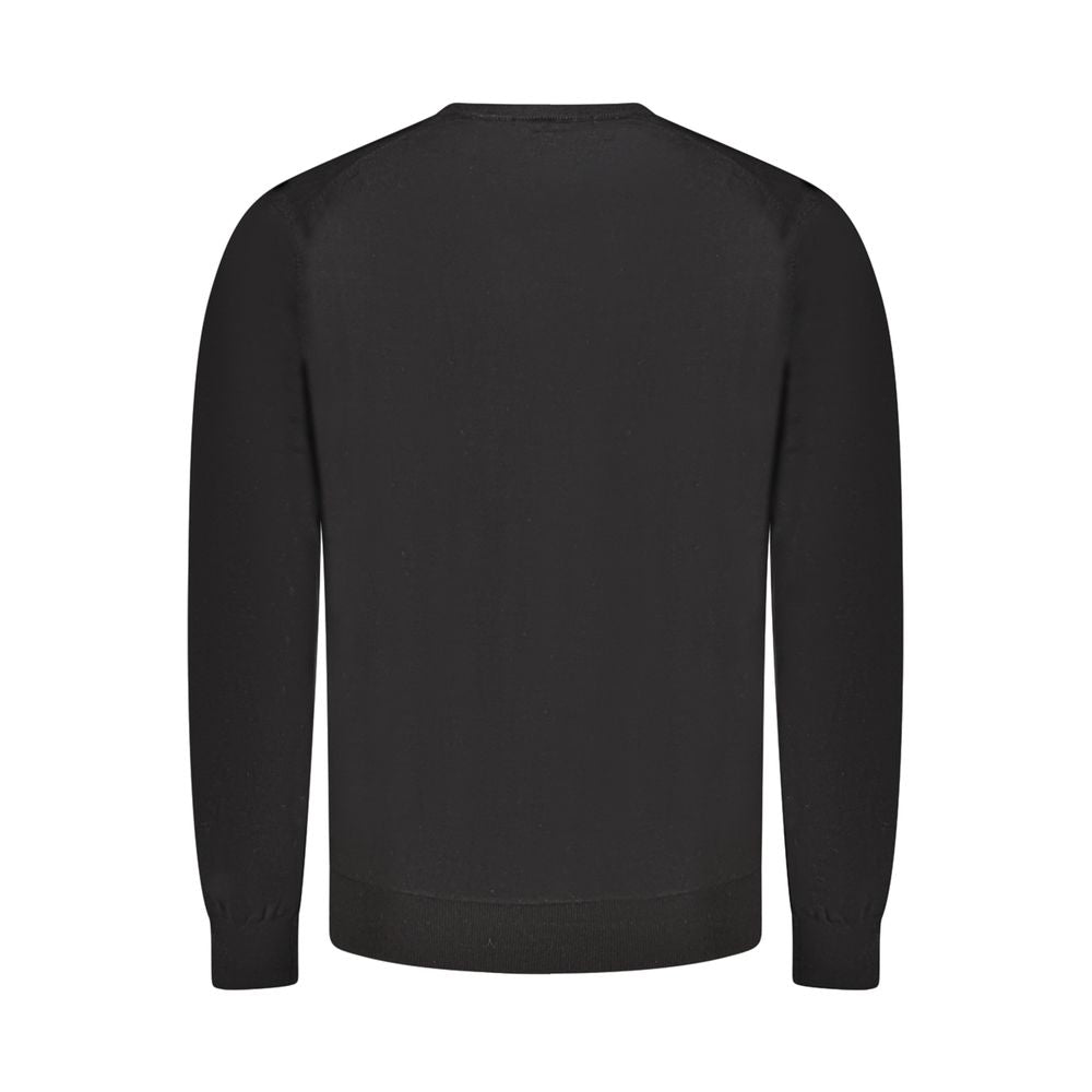 Black Wool Mens Sweater