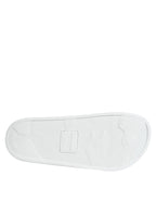 White Black Leather Sandals Beachwear Shoes