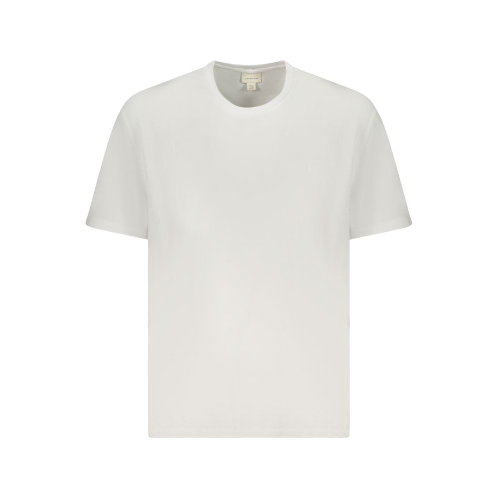 White Cotton Mens T-Shirt