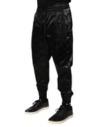 Black Logo DG Print Men Jogger Sweatpants Pants