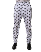 White Logo Cotton Skinny Denim Trouser Pants