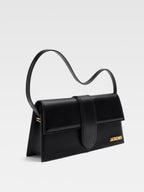 Black  leather Le Bambino Long bag