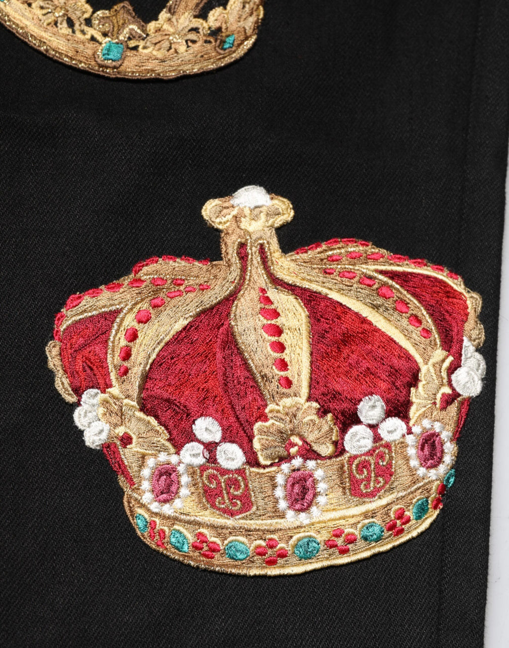 Black Baroque Royal Men Dress Trouser Pants