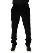 Black Cotton Men Dress Formal Trouser Pants