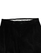 Black Cotton Men Dress Formal Trouser Pants
