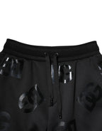 Black Logo Cotton Bermuda Sweatshorts Shorts