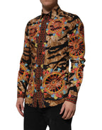 GOLD Cotton Tiger Carretto Long Sleeve Shirt