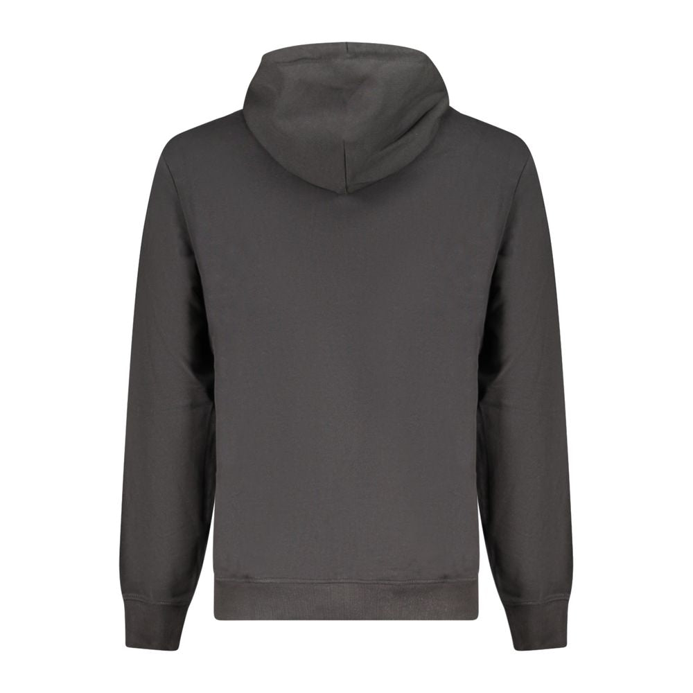 Black Cotton Men's Hoodie