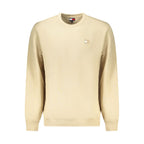 Beige Cotton Men Sweatshirt