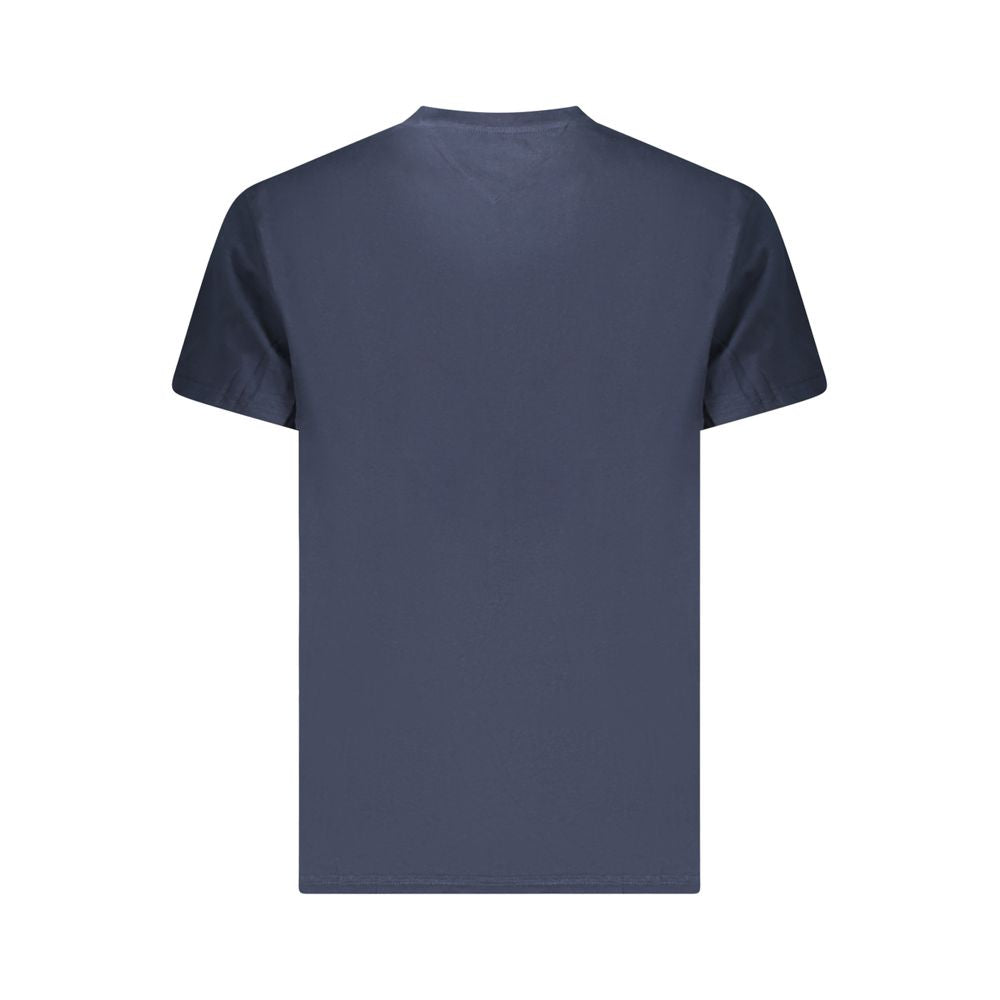 Blue Cotton Men's T-Shirt
