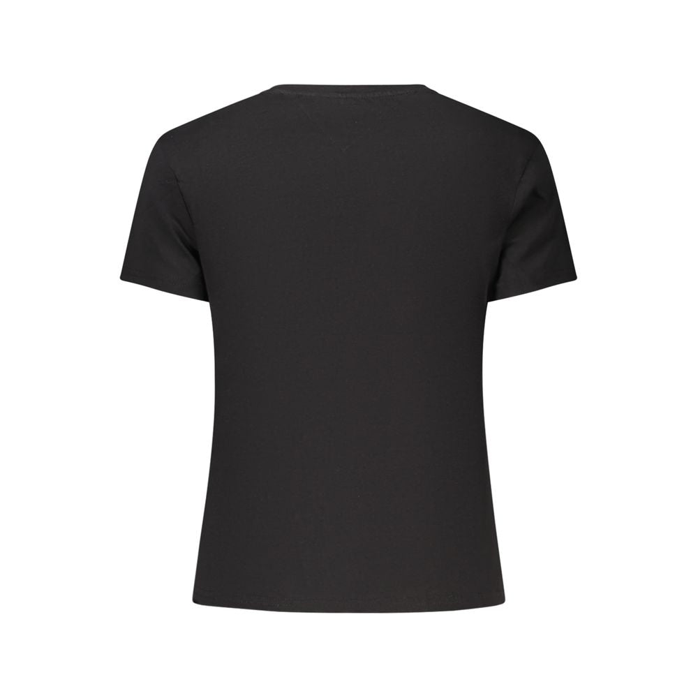 Black Cotton Women's T-Shirt