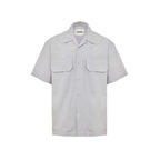 Blue Cotton Shortsleeve Shirt