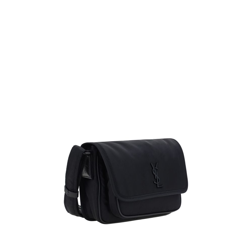 Black Polyamide Shoulder Bag