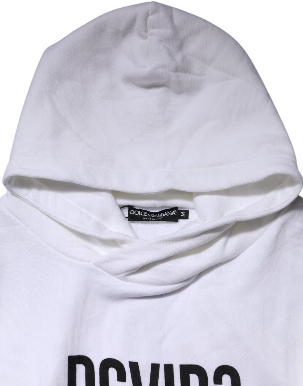 White DG Vib3 Hooded Men Sweatshirt Sweater
