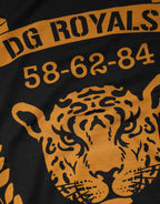 Black DG Royals Cotton Crew Neck T-shirt