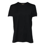 Black Cotton DG Print Short Sleeve Top T-shirt