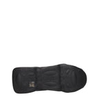 Black Fabric Chunky Sneakers