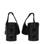 Black Leather High Heel Pumps