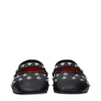 Black Leather Ballet Flats