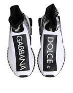 White Black Sorrento Socks Sneakers Shoes