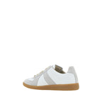 White Calf Leather Bos Taurus Low Top Sneakers