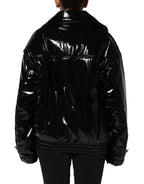Polyester Black Quilted Puffer Coat  Jacket