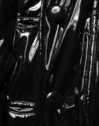 Polyester Black Quilted Puffer Coat  Jacket