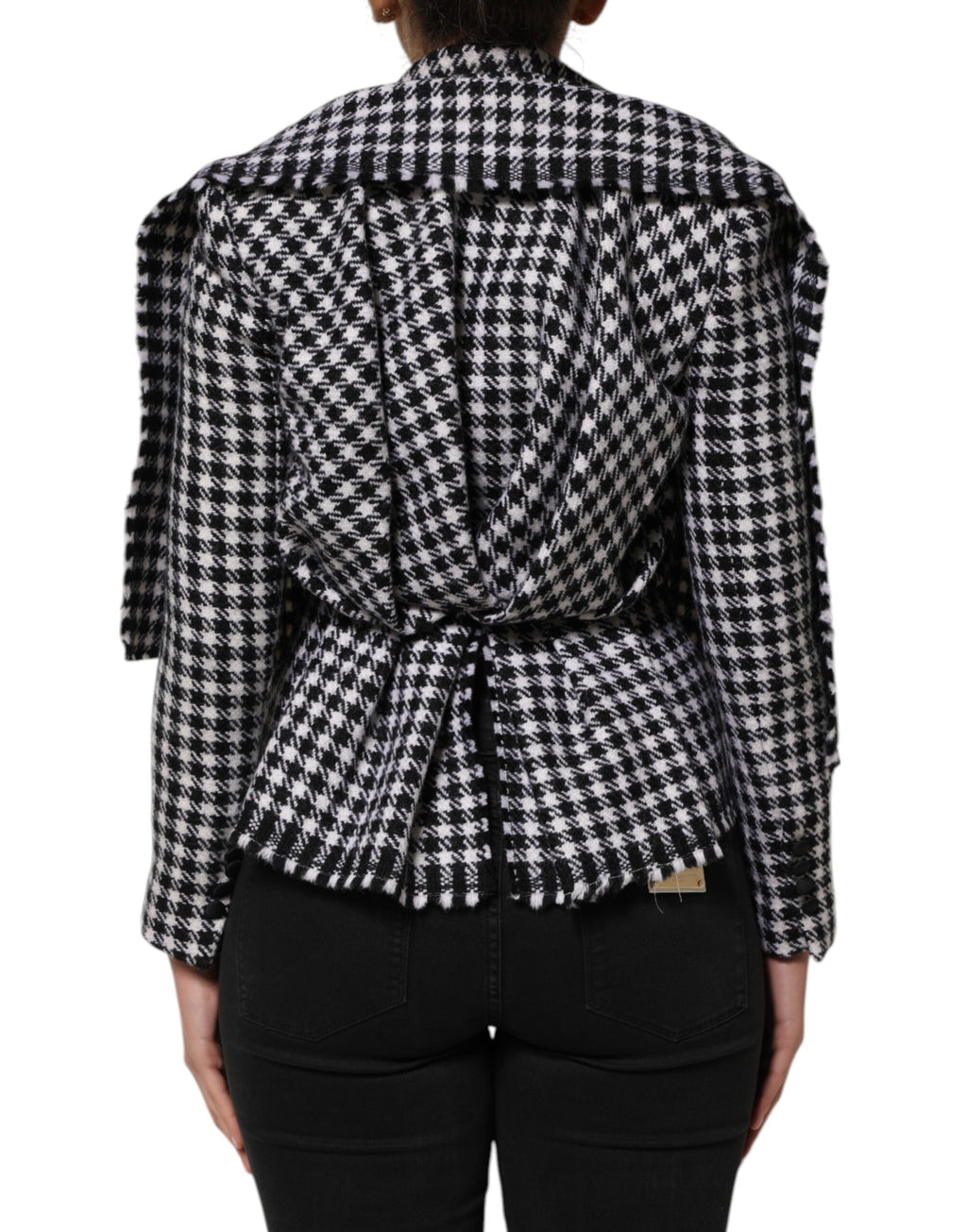 Multicolor Wool Monochrome Patterned Jacket