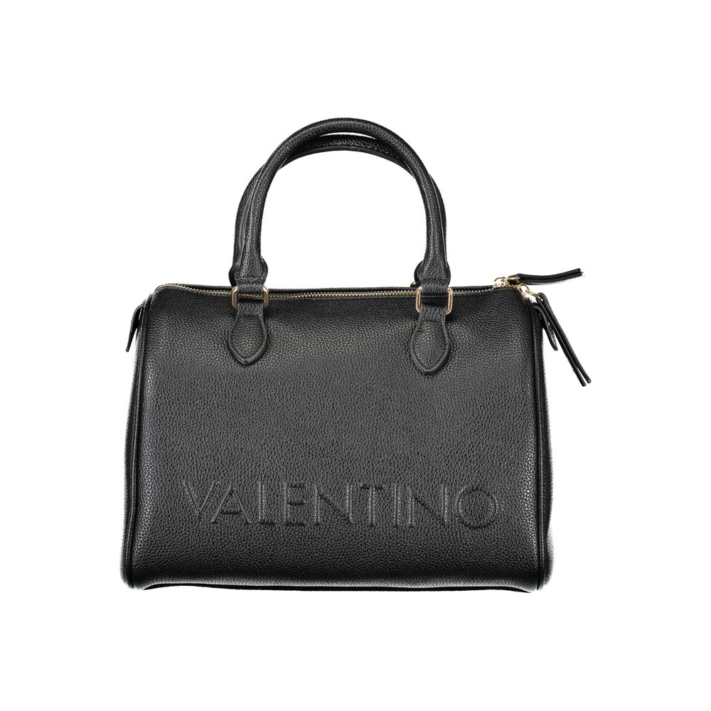 Black Polyurethane Women Handbag