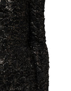 Black Sequin Bouclé Tweed Sheath Dress
