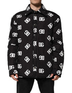Black DG Monogram Nylon Windbreaker Jacket