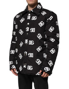 Black DG Monogram Nylon Windbreaker Jacket