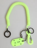 Green Springy Key Holder DG Logo Men's Keychain Keyring