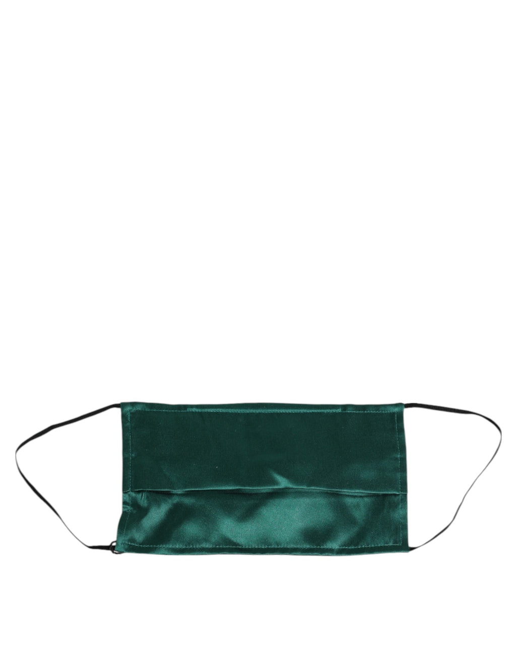 Green Silk Pleated Elastic Ear Strap Face Mask