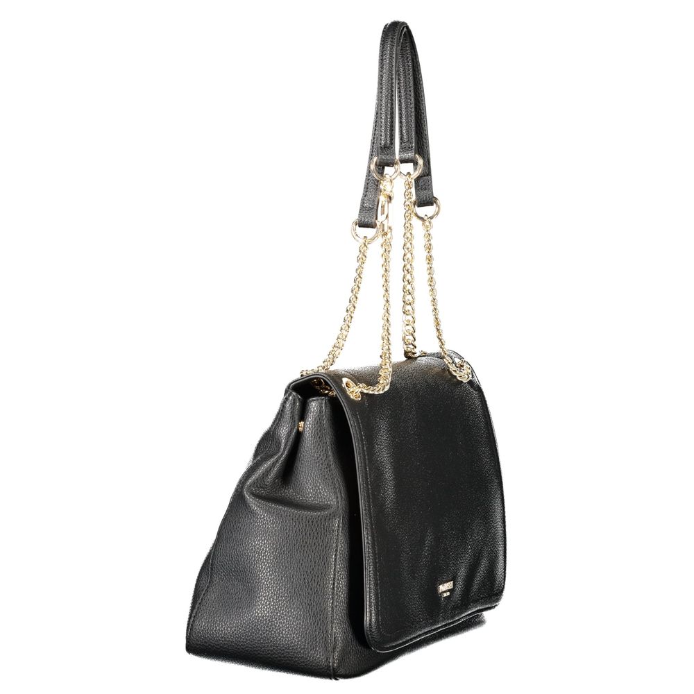 Nero Polyurethane Women Shoulder Bag