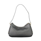 Black Polyurethane Women Shoulder Bag