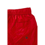 Red Polyester Men Swim Short